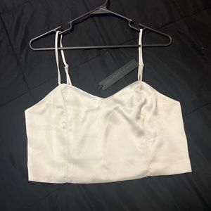 Satin crop top